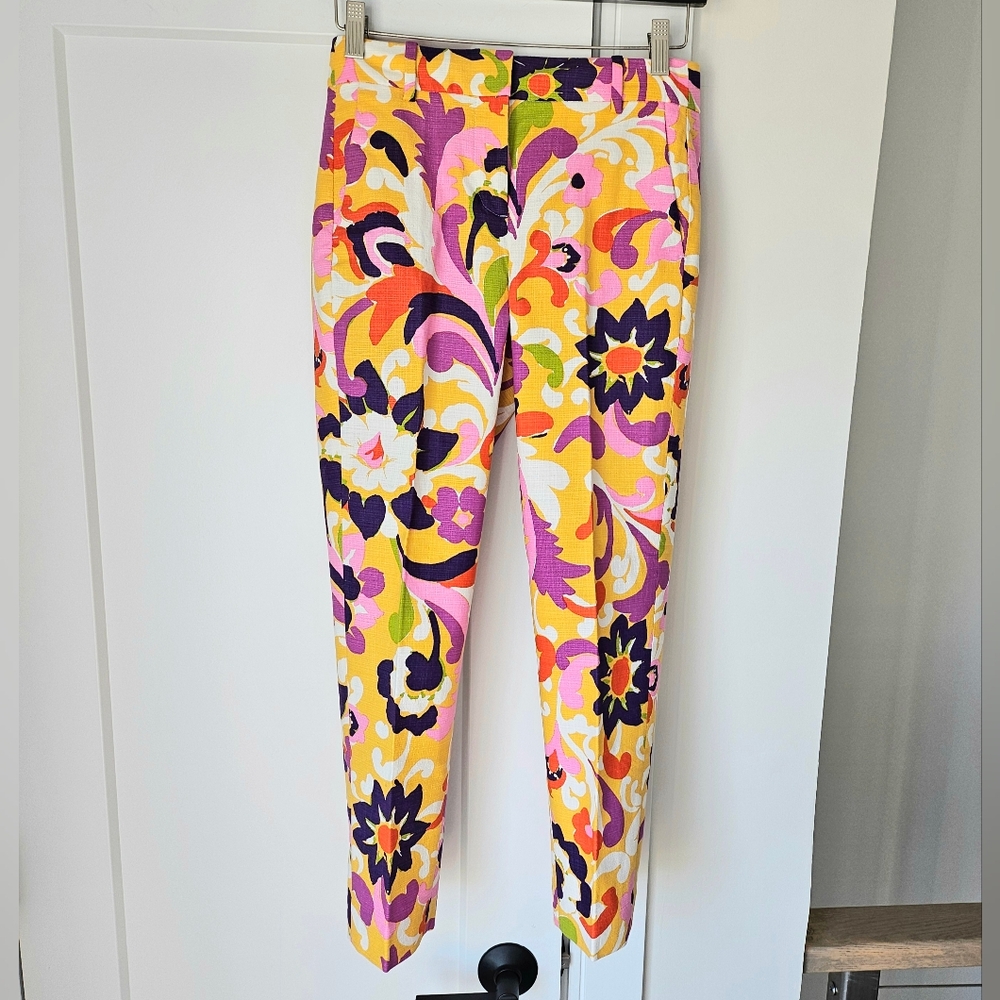 J. Crew Pants Womens 00 Peyton Floral